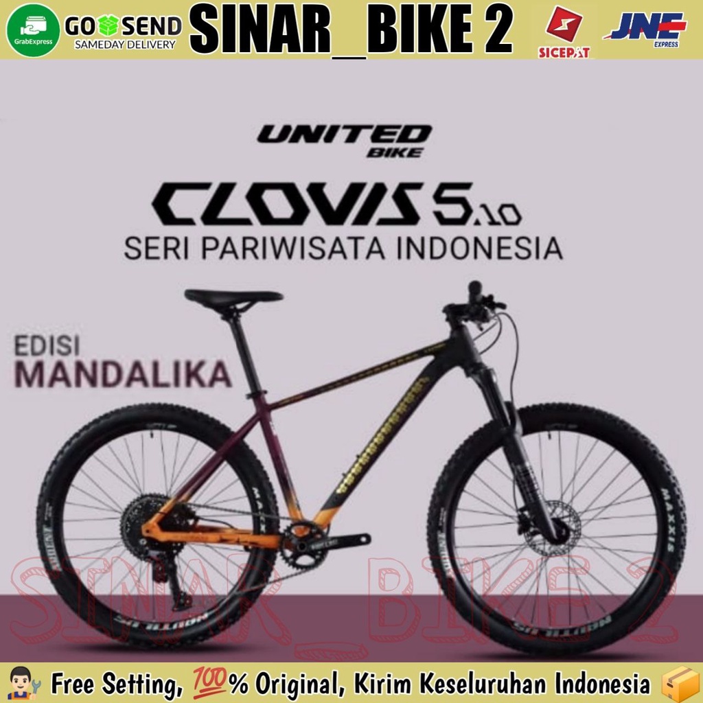 Sepeda MTB UNITED CLOVIS 5.10 5.1 Edisi Mandalika 27.5 &amp; 29 Inch