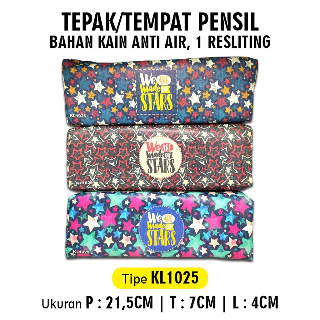 

AS888 - KOTAK PENSIL RESLETING / KOTAK PENSIL POUCH / MOTIF STAR KL1025