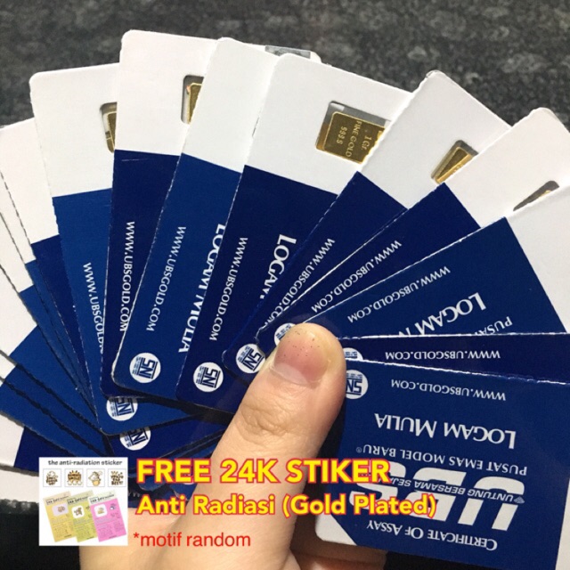 Logam Mulia 1 gram UBS Logam mulia 0,5 gram UBS