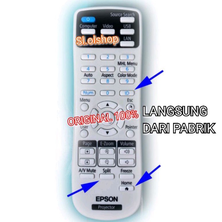Proyektor/Projector Remote Epson/Original Remote Epson Projector Series