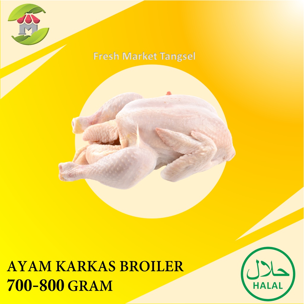 

Ayam karkas potong broiler 700-800gr
