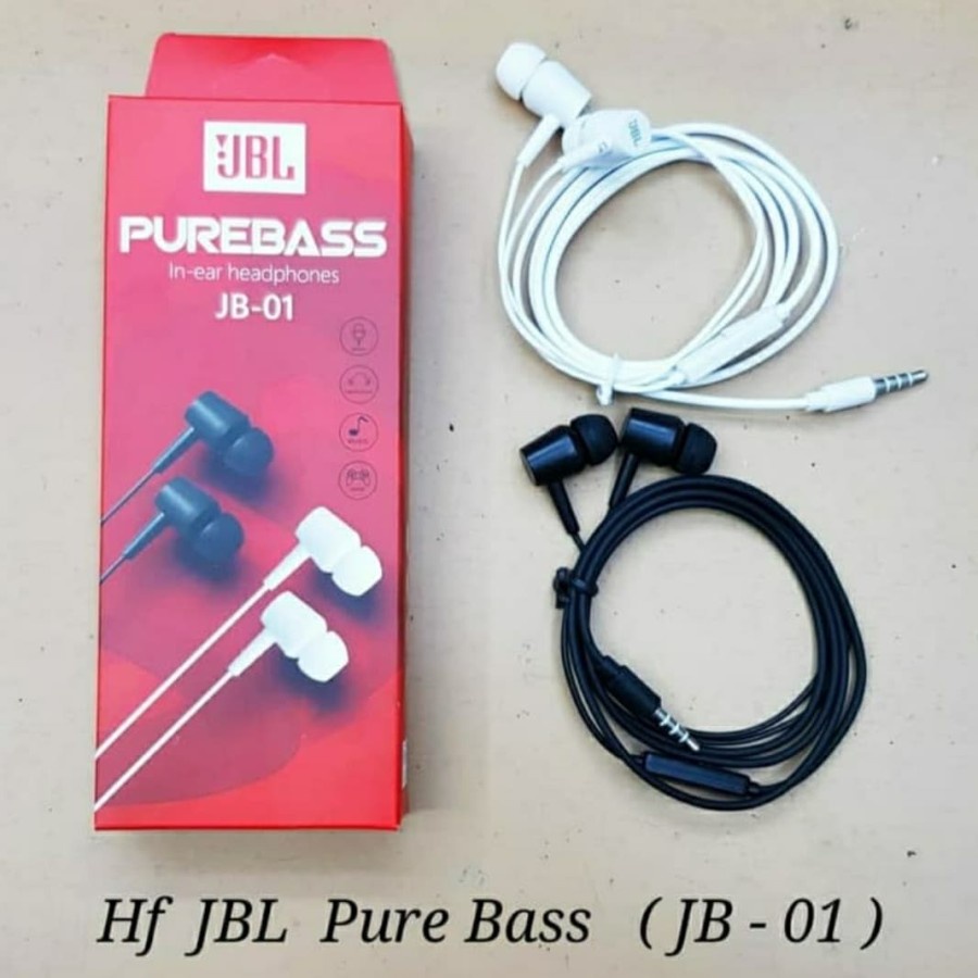 Handsfree Headset Earphone JB-10 Pure Bass jb-01 Streo Sound bass