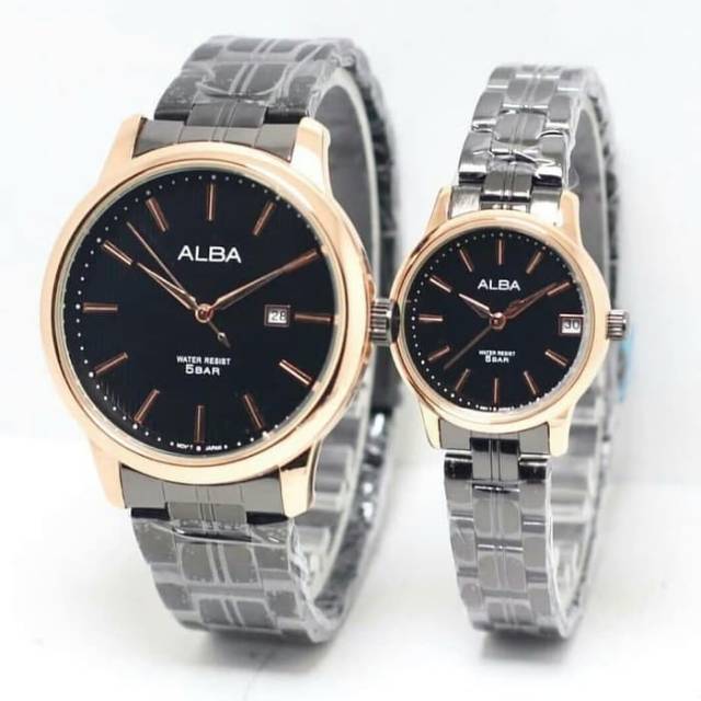 Jam tangan couple ALBA tngal on anti air premium