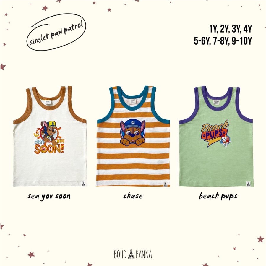 Boho panna singlet paw patrol