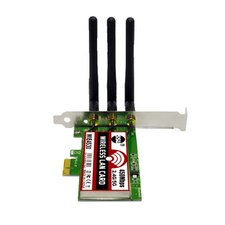 PCIE Wifi Dual Band Intel 3 Antena Wireless Network Card Adapter