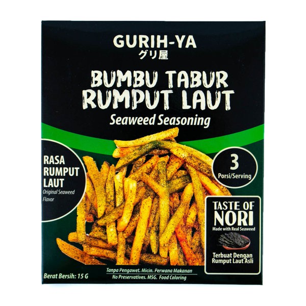 

GURIH-YA Seawed Seasoning 15gr - Bumbu Tabur Rumput Laut Original