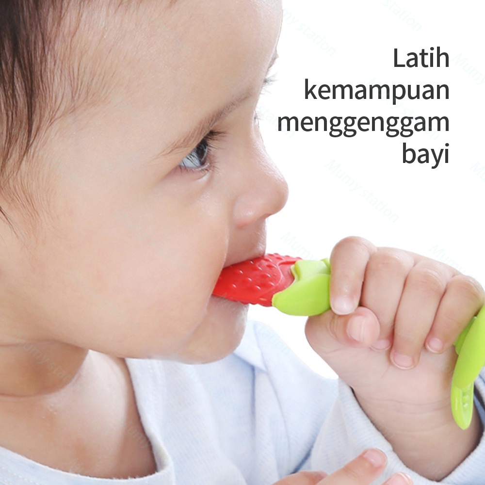 Mumystation Teether Bahan Silikon bayi / Gigitan Bayi / Teether Gigitan bayi Bentuk Buah