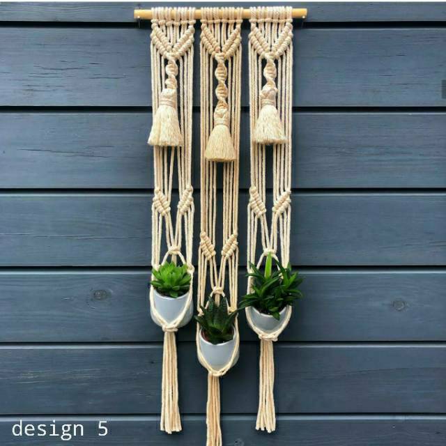 Pot gantung hanger plant hanging macrame rajut