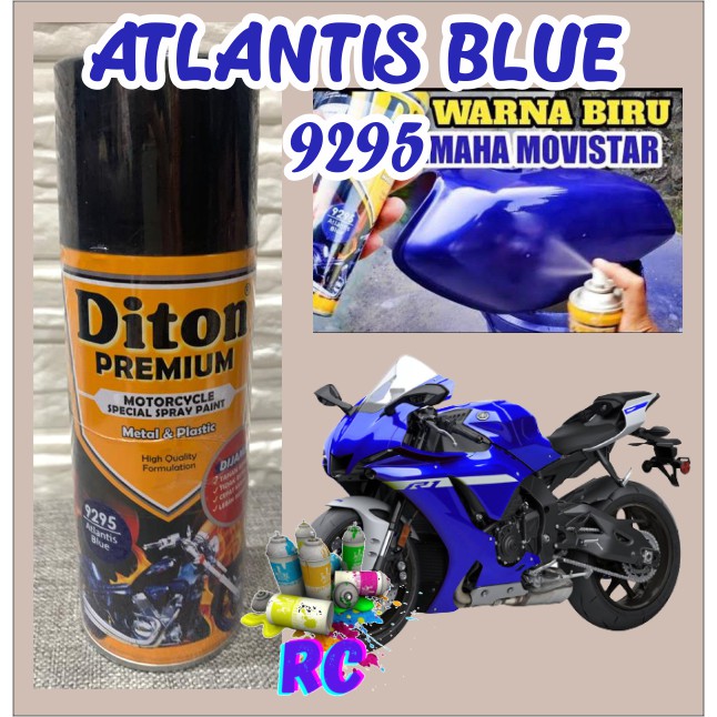 Cat Pilox Diton Premium 9295 Atlantis Blue 400cc Warna Biru Movistar Yamaha