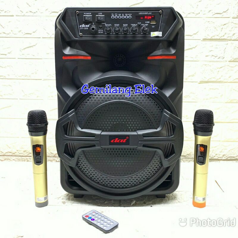 Speaker Portable Wireless DAT DT-1209 Bluetooh Garansi