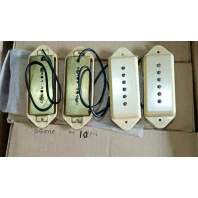 Pickup P90 dog Ear hollow body gibson gitar 1set neck dan bridge