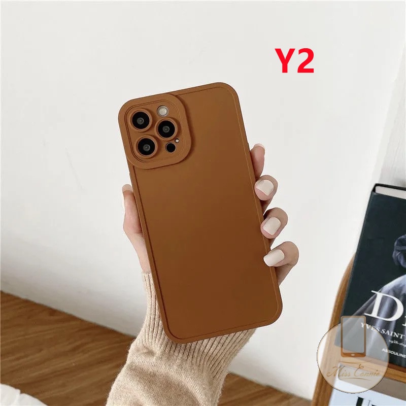 Samsung A12 M12 A15 A54 A5s Y12i Y21 2021 Y12 Y21s Y20 Y20i Y33s Y12s Y20i A12 A7 A16 A35 A15s A11K Y17 Y15 Y11 Glossy TPU Candy Solid Color Soft Phone Case Bright Silicone Bumper Soft Cover-2