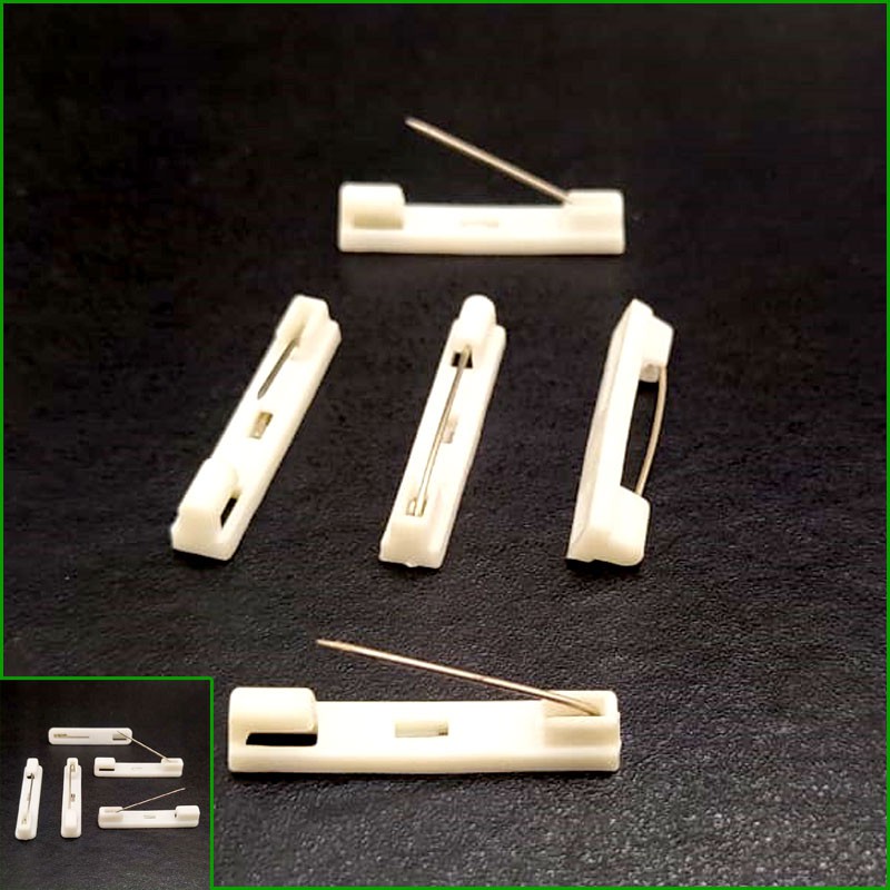 Peniti Plastik Name Tag - Peniti Bros Name Tag Nama Dada - Peniti Nametag