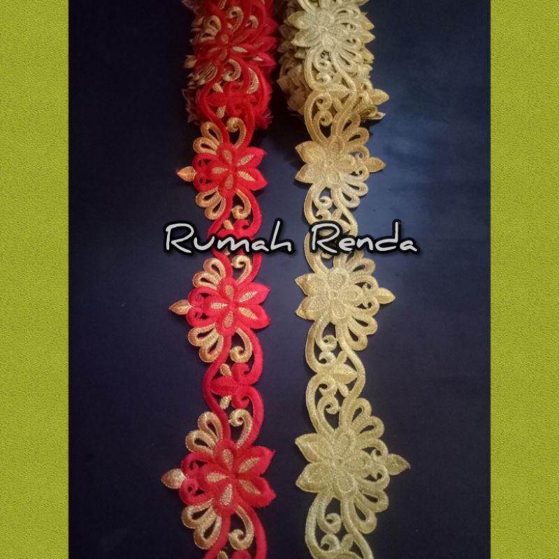 renda meteran murah / bordir meteran murah / renda bordir roll murah