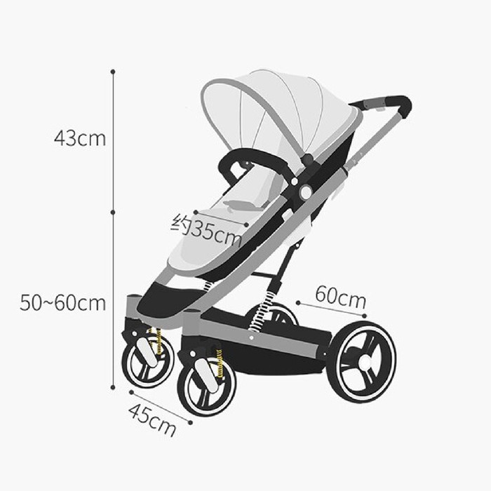 Bebehoo Stroller ST401 All terrain High lansdcape - Dorongan Anak Bebehoo