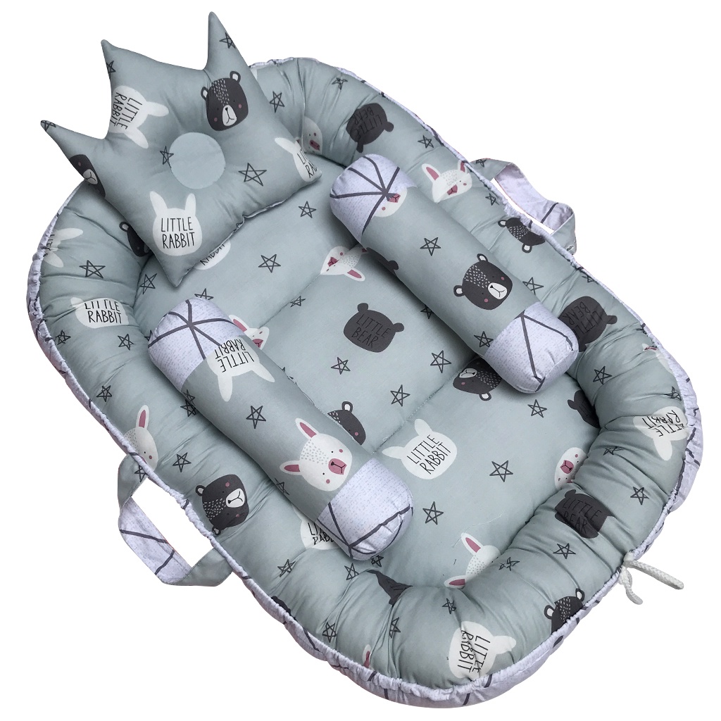 PAKET KASUR BAYI PERAHU BABY NEST SET BEDCOVER BAYI MURAH