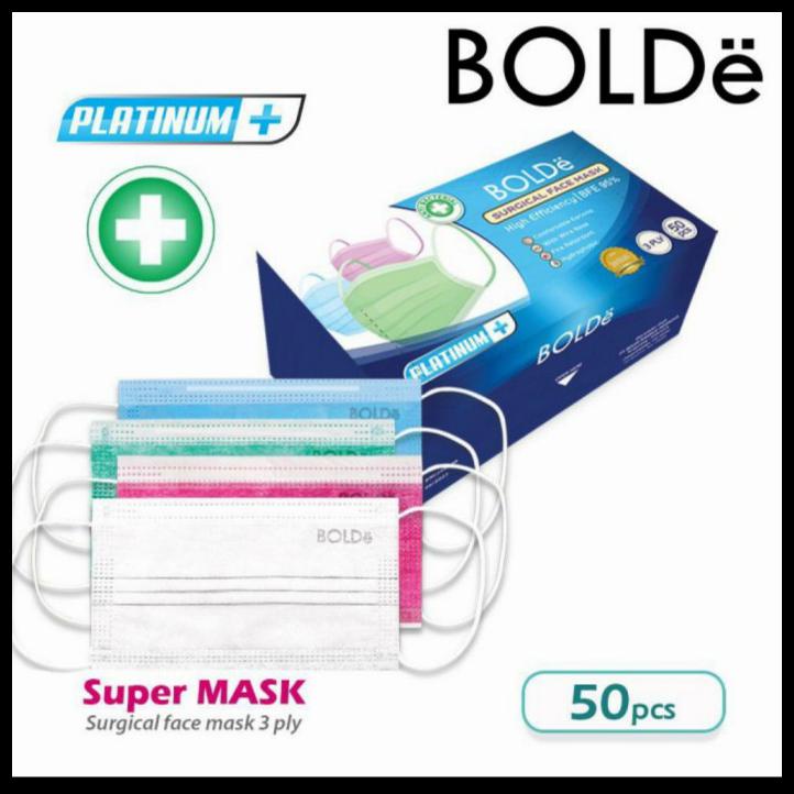 Bolde Surgical Mask Isi 50 (Masker Medis) - Hijau