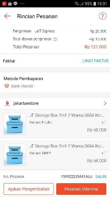 Je Storage Box 2in1 2 Warna S684 Kotak Tempat Penyimpanan Serbaguna Multifungsi Untuk Mainan Buku