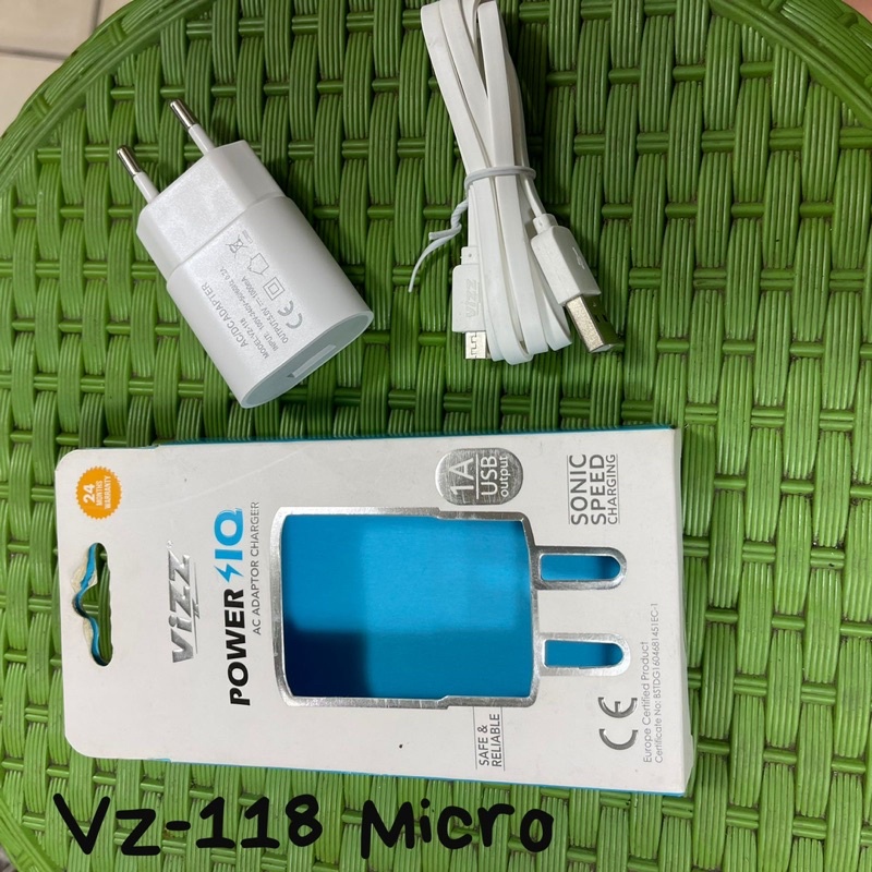 charger vizz original vz118 kabel micro