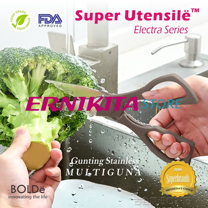 BOLDe SCISSOR ELECTRA SERIES - Super Utensil Gunting Dapur 3 in 1