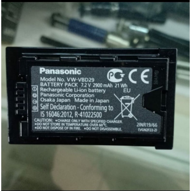 baterai handycame panasonic pv 100 original