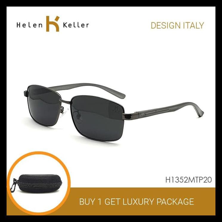 Indh HELEN KELLER-Kacamata Hitam-Sunglasses Pria-UV-H1352MT-P20-Black PRODUK TERBATAS Kode 786