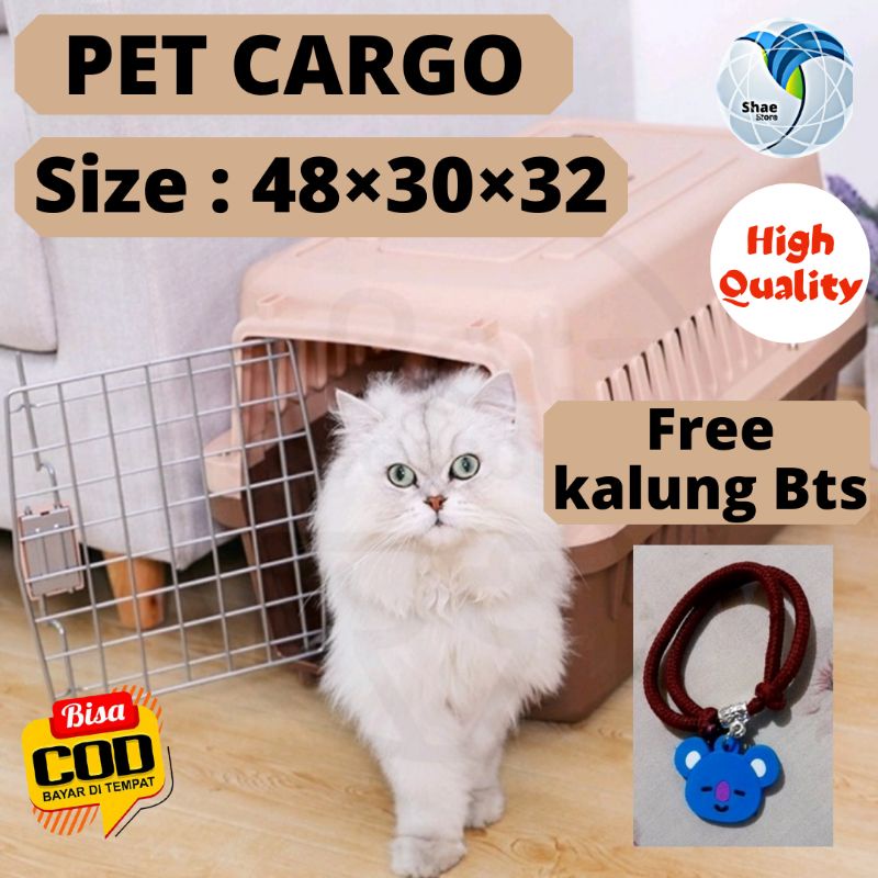 Pet Cargo/Pet Carrier/Kandang Kucing/Kennel Box/Bagasi Kucing Tas Ransel