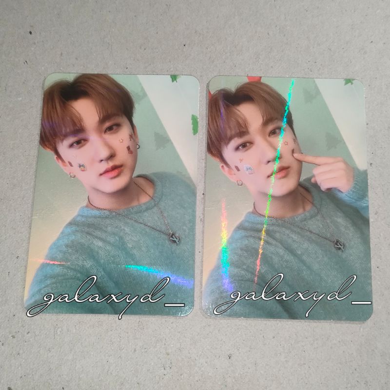 pc pob hottracks kyobo interpark ce changbin stray kids Christmas Evel benefit photocard skz