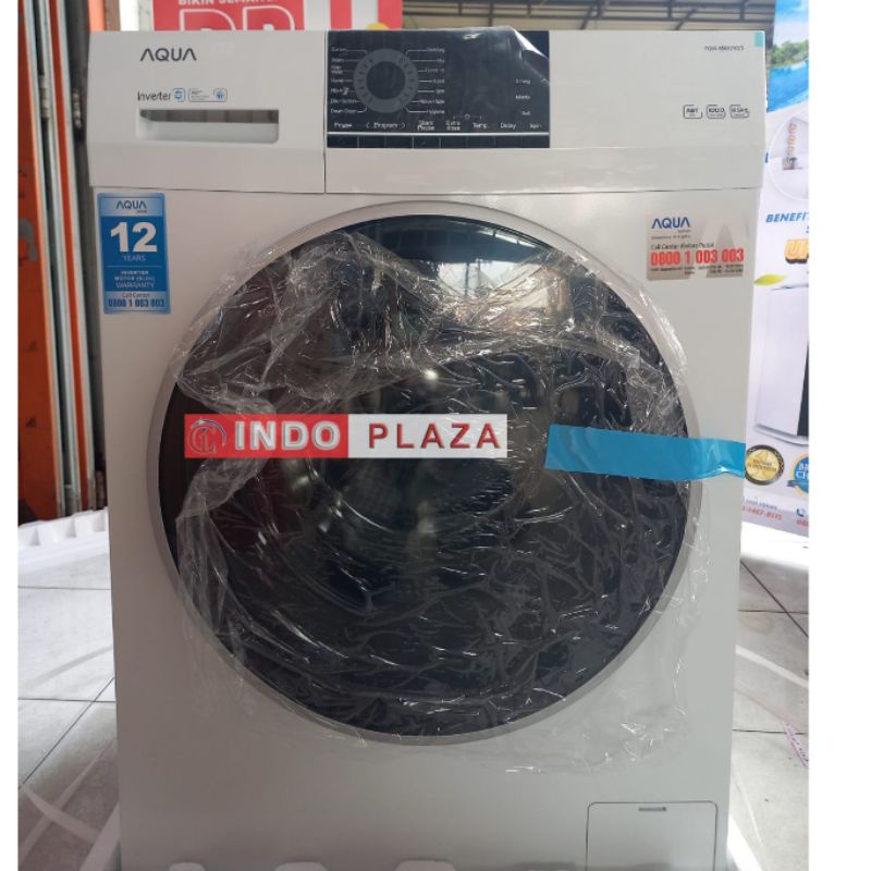 MESIN CUCI FRONT LOADING AQUA 8.5 Kg FQW-850829qd INVERTER