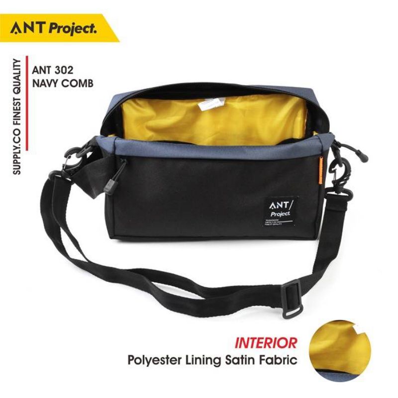 Tas selempang ANT PROJECT Navy