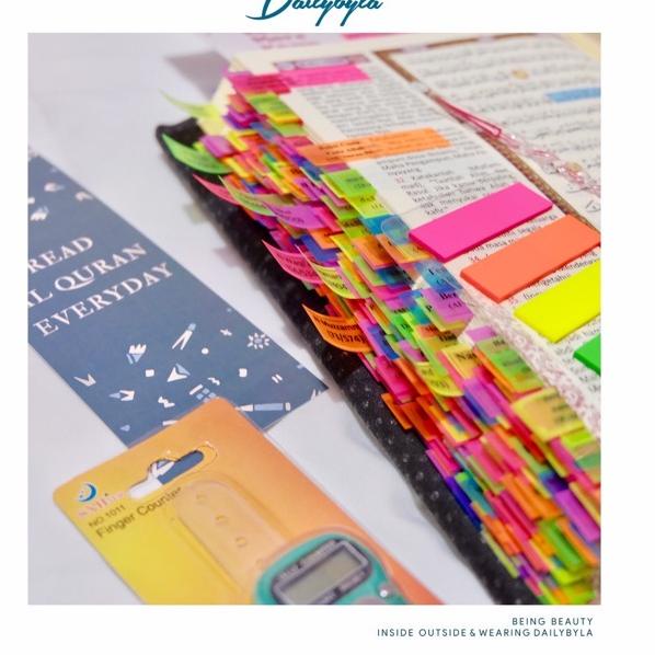 

[PRODUK BHQWT] READY STOCK Tagging Quran Sticker Set Teman Dailybyla 7Z8
