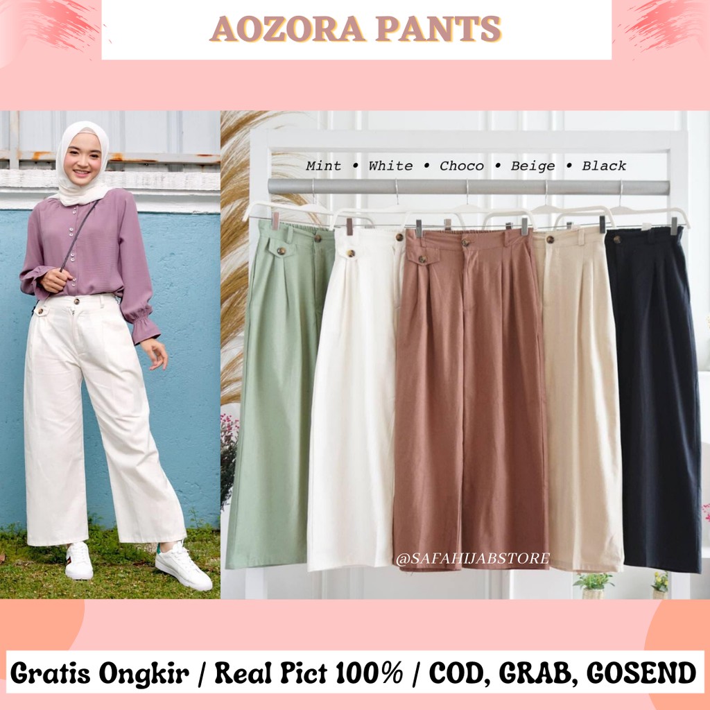 AOZORA PANTS / CELANA WANITA / LINEN