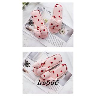  Sandal  Selop Rumah  Wanita Gaya Korea  Motif Strawberry 