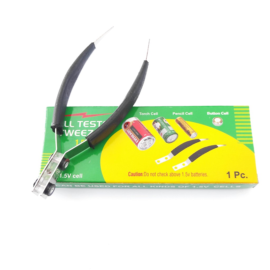 Alat Pengecek Baterai Battery / Cell Tester Tweezer 1.5V