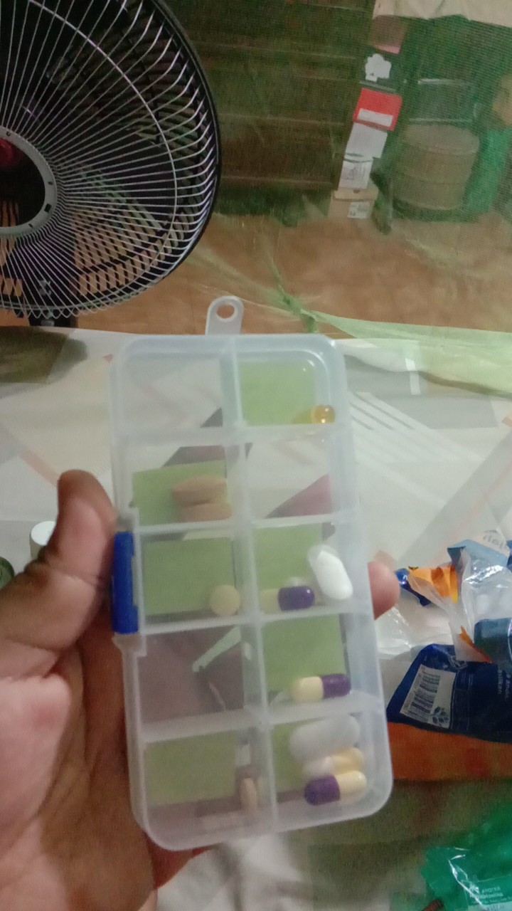 Kotak Tempat Obat , Kancing , Mote, Manik 10 Sekat / Medicine Box