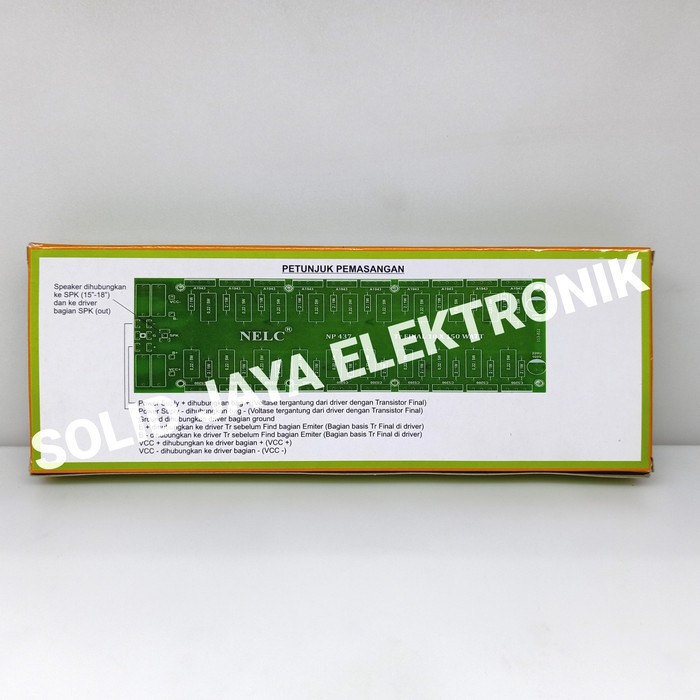 KIT DRIVER PCB FINAL TRANSISTOR 10 SET 1500W - 2000W MONO PCB CIRCUIT TR TRANSISTOR NELC N-437T 437