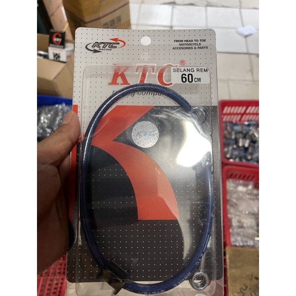 SELANG REM TDR KTC DEPAN ATAU BELAKANG ORIGINAL DAN AEROMOTIVE SCOOPY BEAT VARIO 125 150 MIO FINO SUPRA TIGER RX KING JUPITER VEGA F1ZR (NMAX AEROX KLX PCX TIDAK BISA)-Ktc biru 60