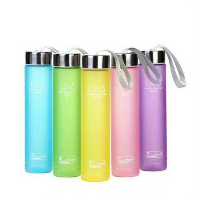 Botol minum H2O | ukrn 280ML | Slim | Doff - Plastik.