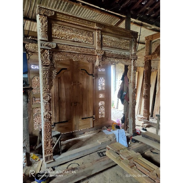 gebyok gawangan tanpa pintu