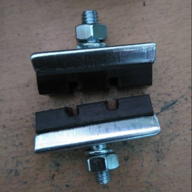 Sepasang karet kampas rem brake shoe sepeda mini BMX jengki kumbang