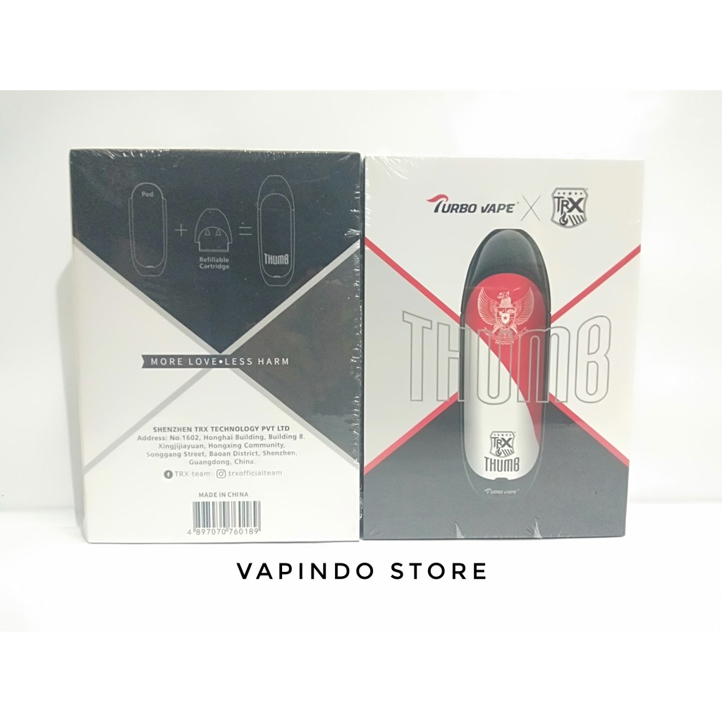 TRX THUMB PODS STARTER KIT 500MAH AUTHENTIC BY TURBO VAPE MOD POD