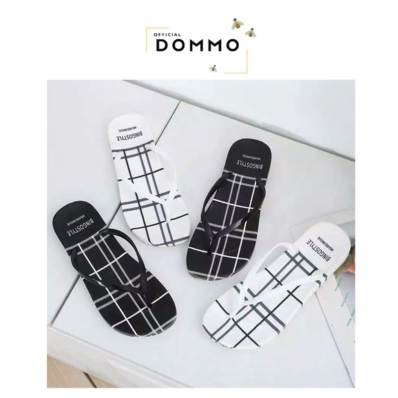 [LOKAL] DOMMO - D5015 HARGA SPECIAL SANDAL bingostyle FLIP FLOP GARIS