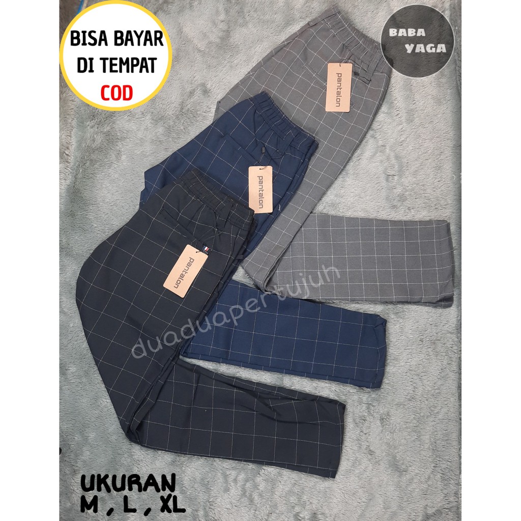 CELANA TARTAN CELANA KOTAK KOTAK CELANA PANJANG PRIA CELANA TARTAN PANTS