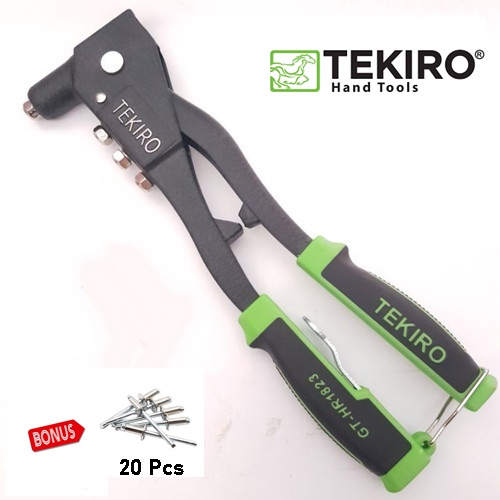 Tekiro Tang Rivet Hitam (Paket Bonus Paku Rivet)