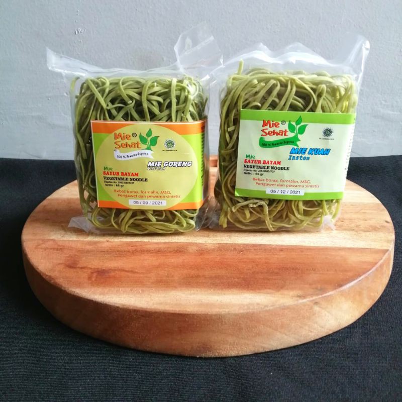 

Mie Sehat Mie Sayur Organik Bayam Low Gluten 65 gram