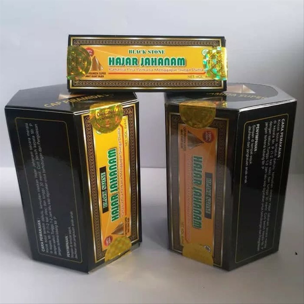 1Pcs Kuat Oles Tahan Lama Pria Dewasa Obat Hajar - Jahannam Gold Premium Mesir Asli Original Murah-1