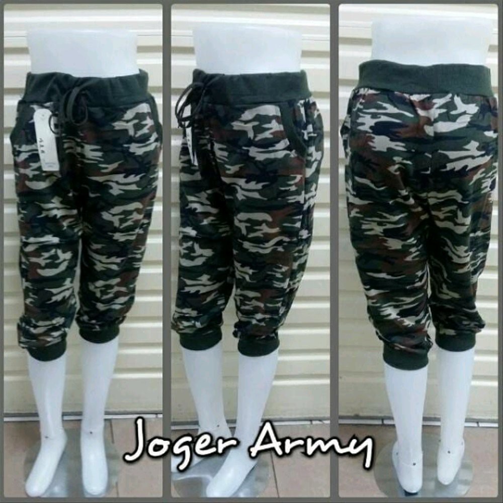 celana senam joger army import