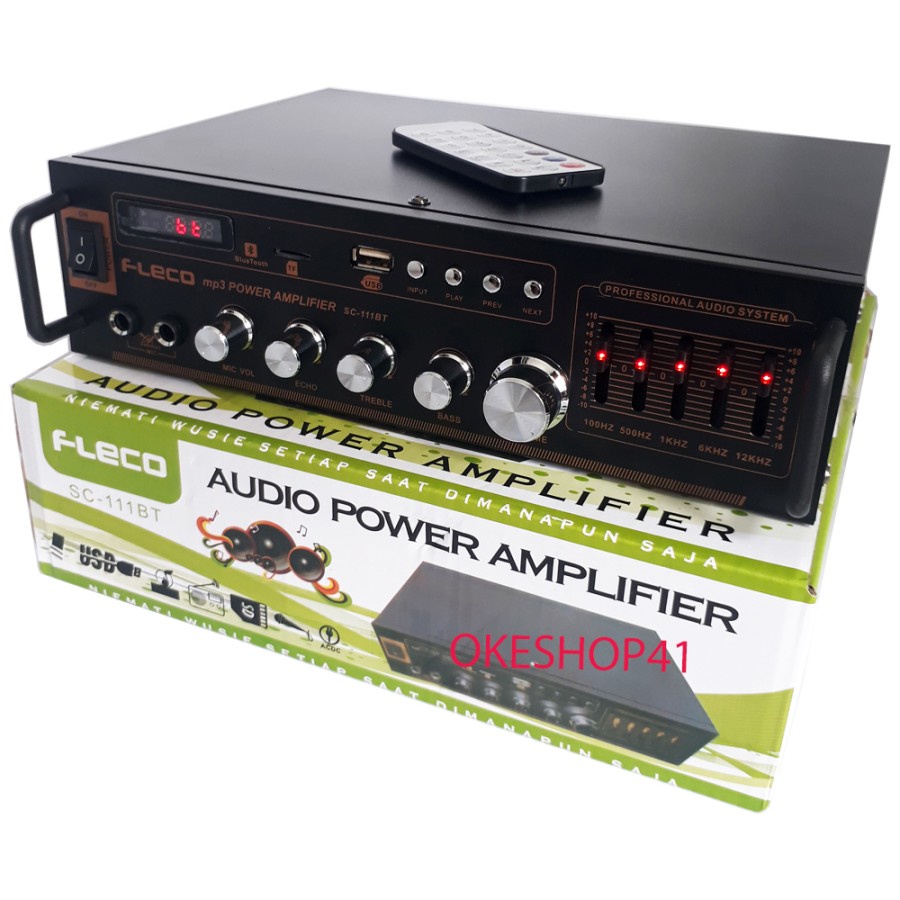 Fleco Ampli Bluetooth SC-111BT Power Amplifier Karaoke