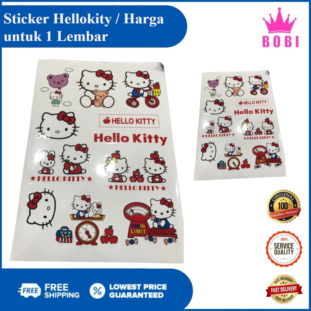 Sticker Hellokity / Sticker  untuk apa saja / Harga untuk 1 Lembar