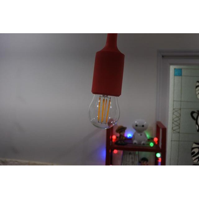 ☨╚ Fiiting lampu warna warni E27 / Fitting lampu Silikon Warna - Hitam